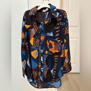 Colorful Geometric Men's Shirt